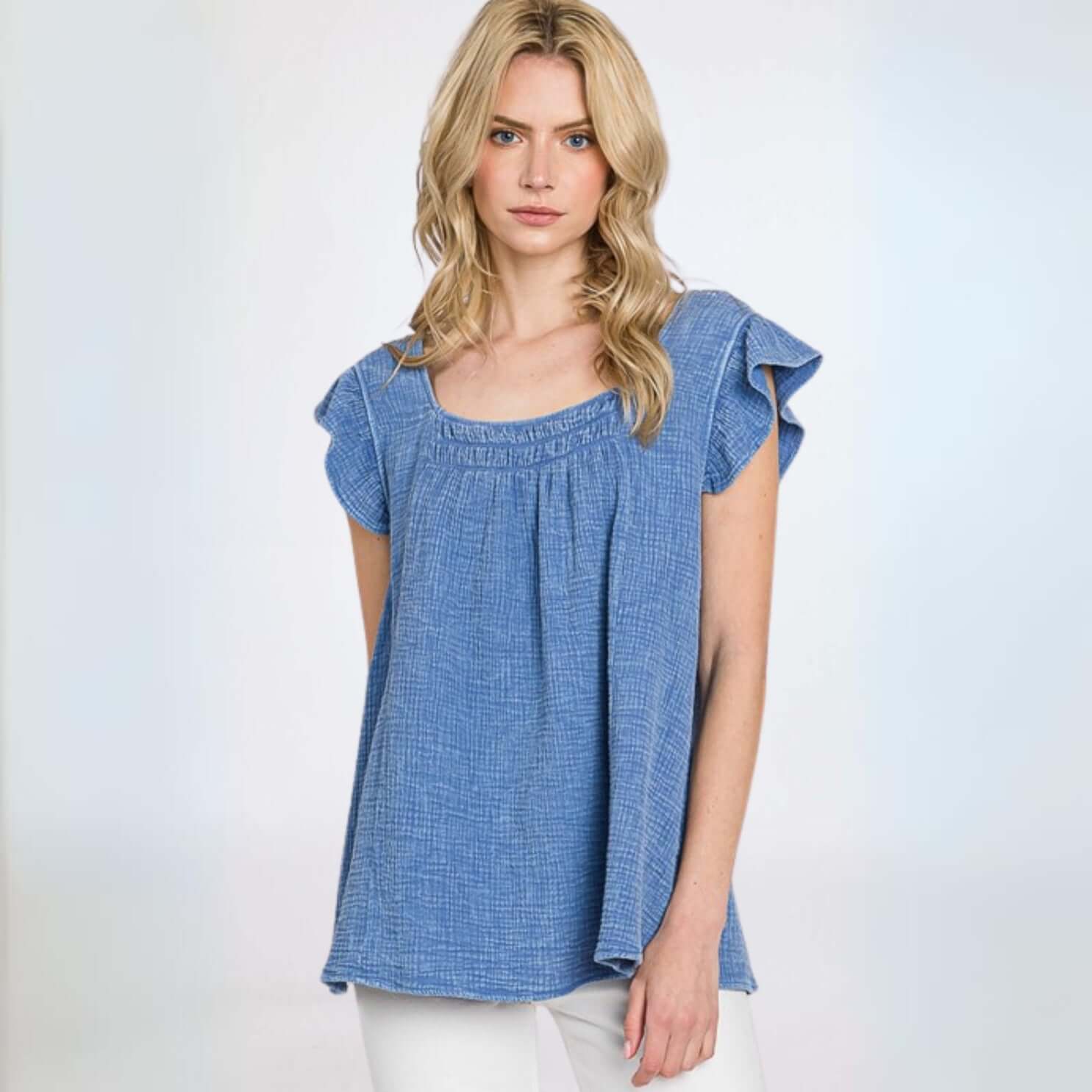 Absolute Comfort Cotton Gauze Top Made in USA