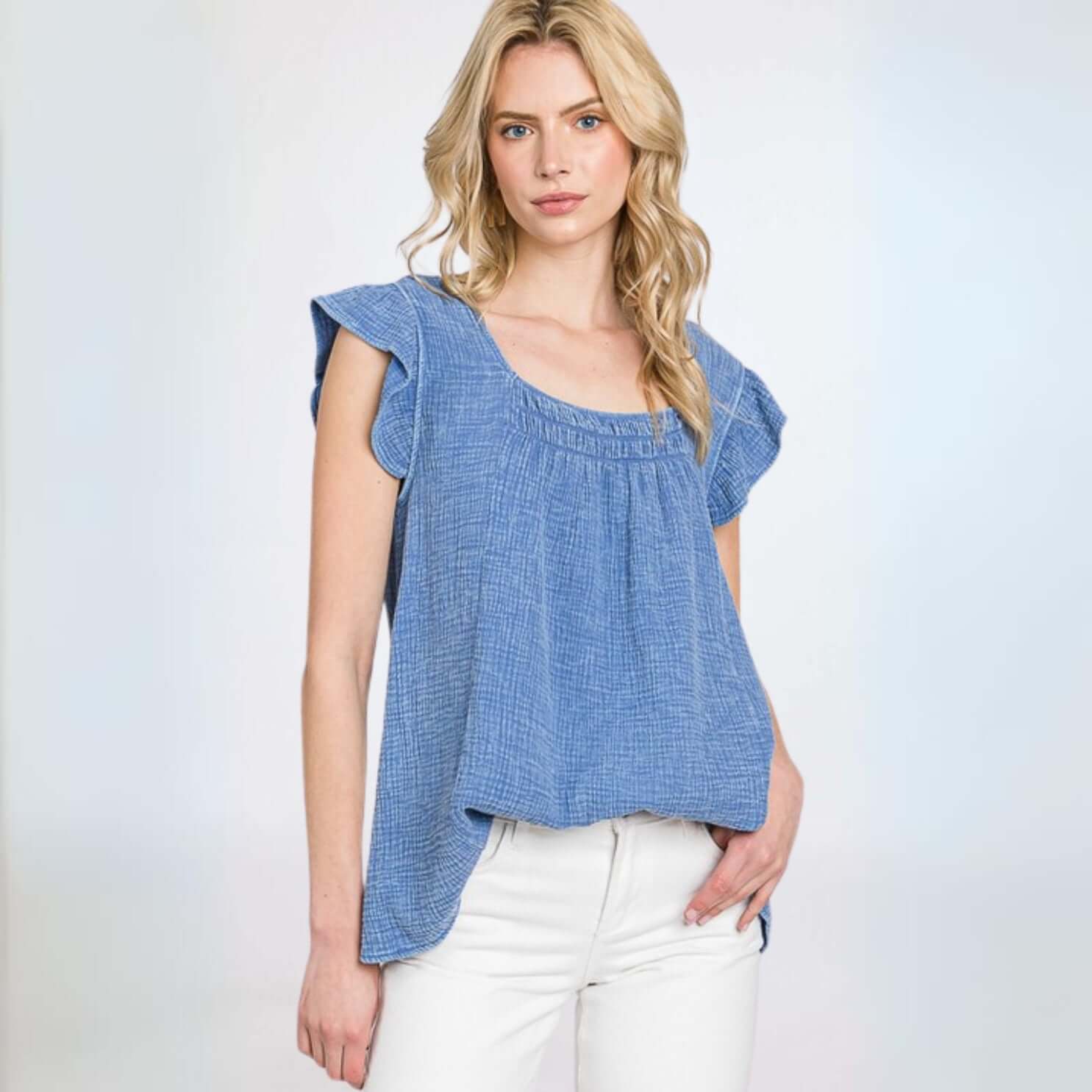 Absolute Comfort Cotton Gauze Top Made in USA