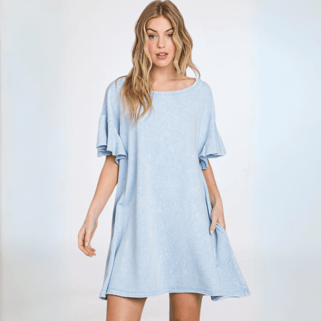 Cotton French Terry Dress Made in USA