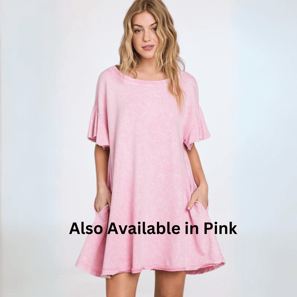 Cotton French Terry Dress Made in USA