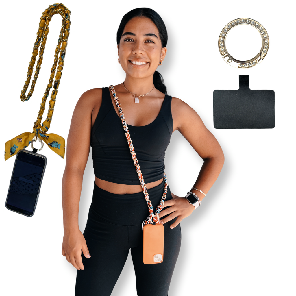 Versatile Crossbody Satin Phone Strap