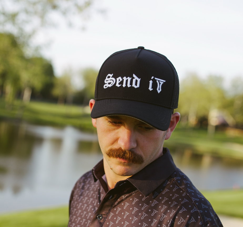 Send It Hat Black - Stylish and Comfortable Headwear for Every Adventure