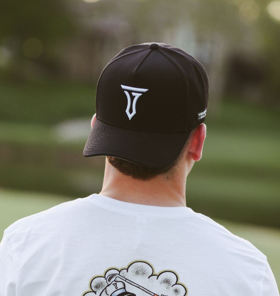 Iconic T 5 Panel Snapback Hat - Black for Trendy Style