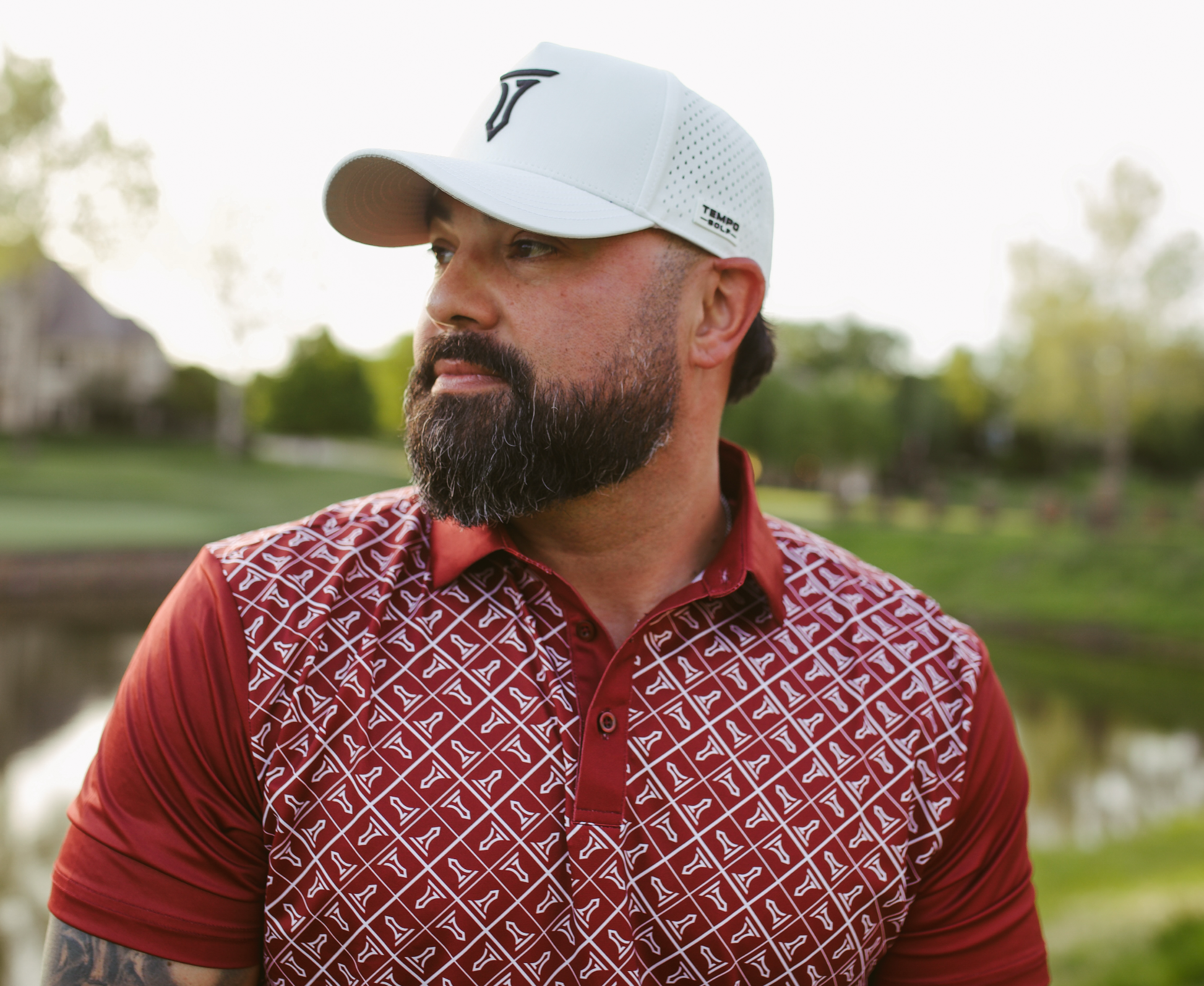 Tempo T Performance Polo Burgundy - Stylish Comfort for Active Lifestyle