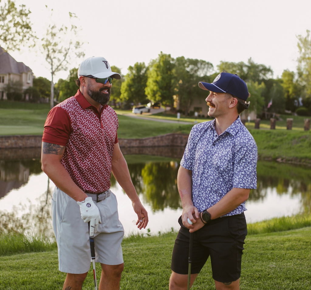Navy Floral Performance Polo - Stylish, Comfortable, and Functional Activewear