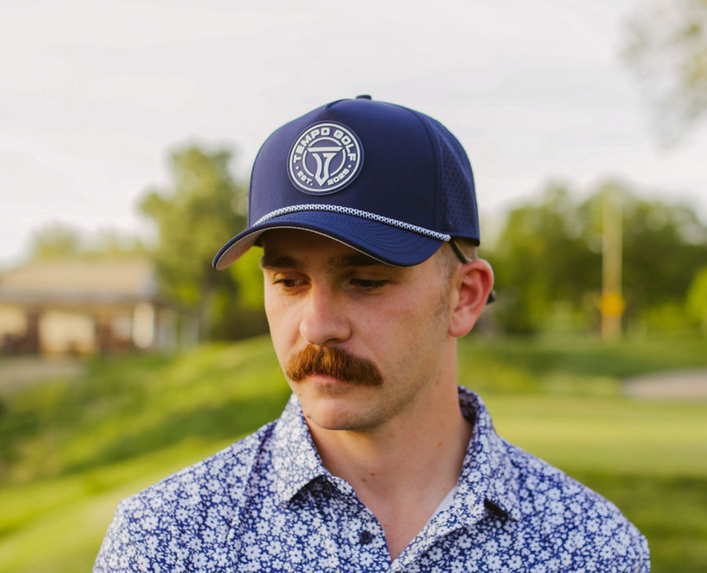 Tempo Logo Snapback Rope Hat - Navy | Stylish Tempo Logo Snapback Hat