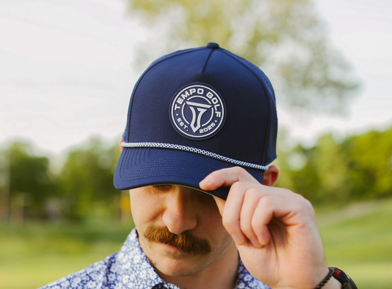 Tempo Logo Snapback Rope Hat - Navy | Stylish Tempo Logo Snapback Hat