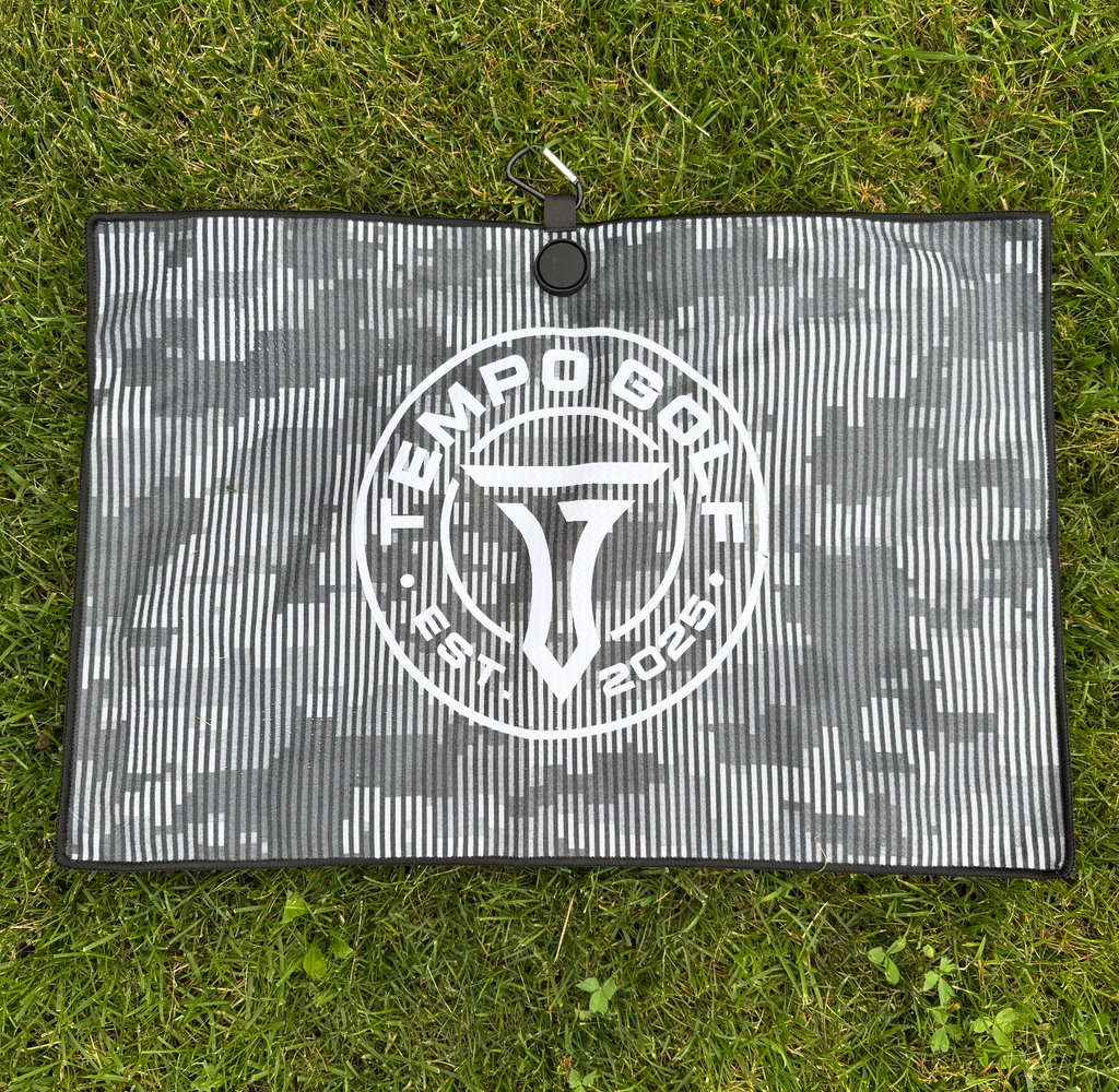 Tempo Golf Towel - Black Camo Golf Towel for Ultimate Performance