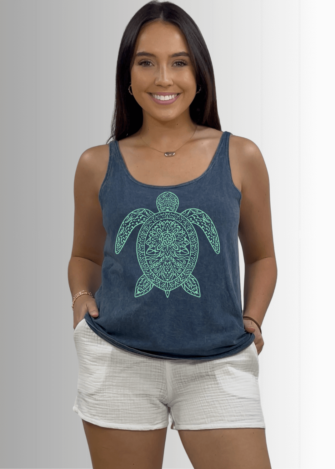 Sea Turtle Premium Cotton Tank Top - RFE Marketing Ventures