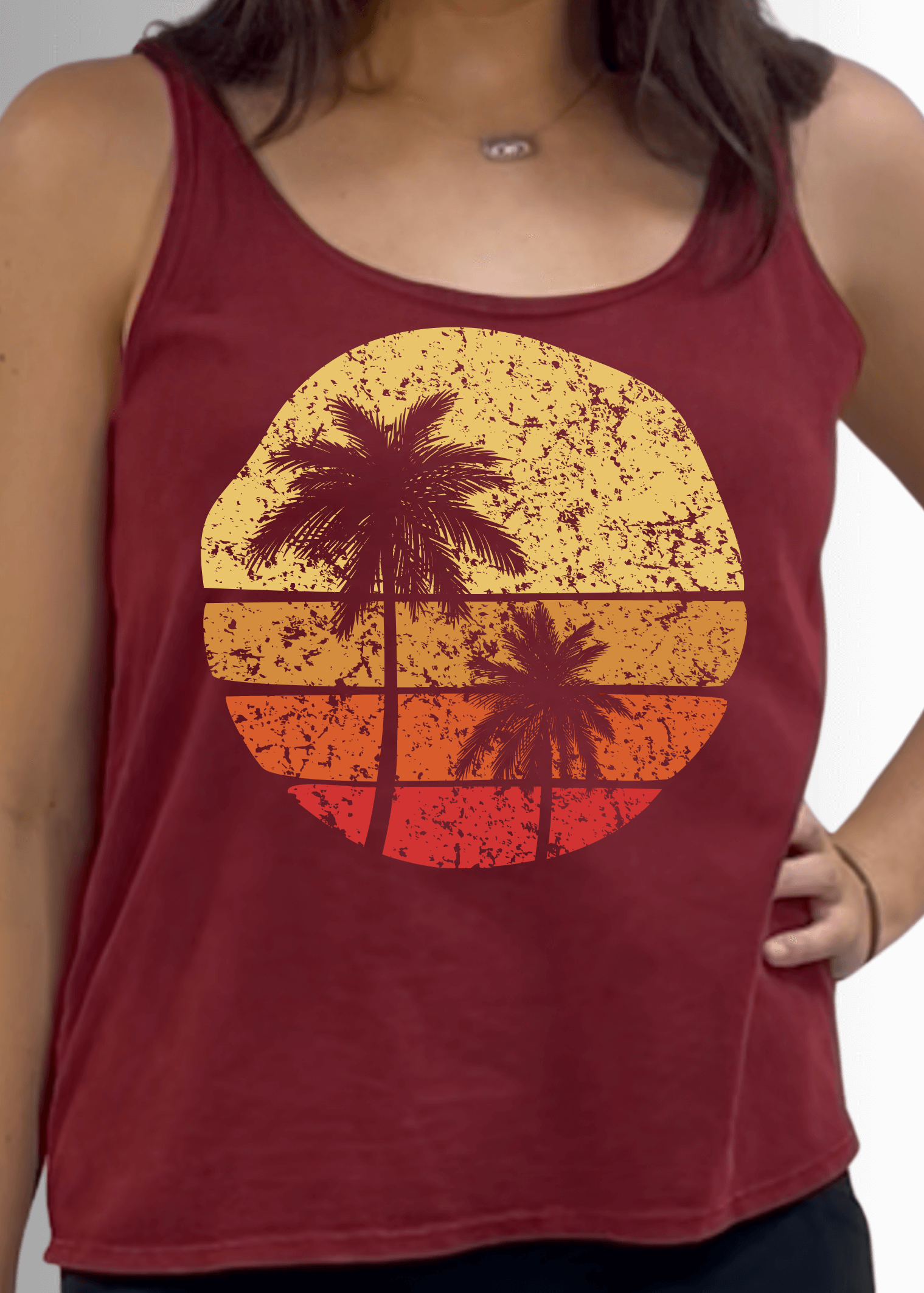 Sunset Premium Cotton Tank Top - RFE Marketing Ventures
