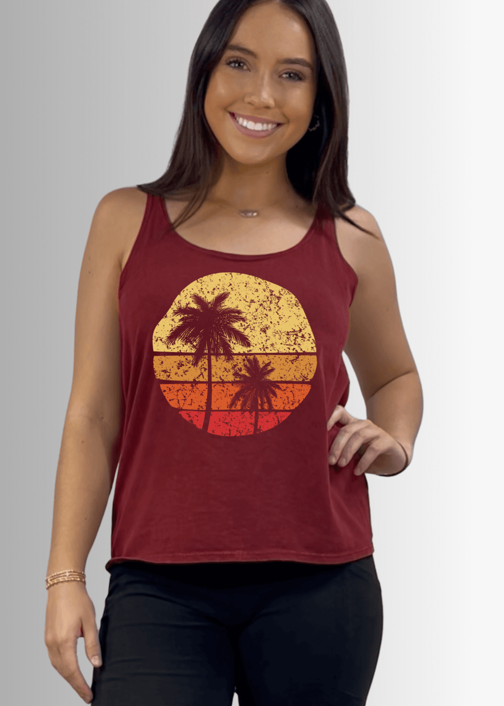 Sunset Premium Cotton Tank Top - RFE Marketing Ventures
