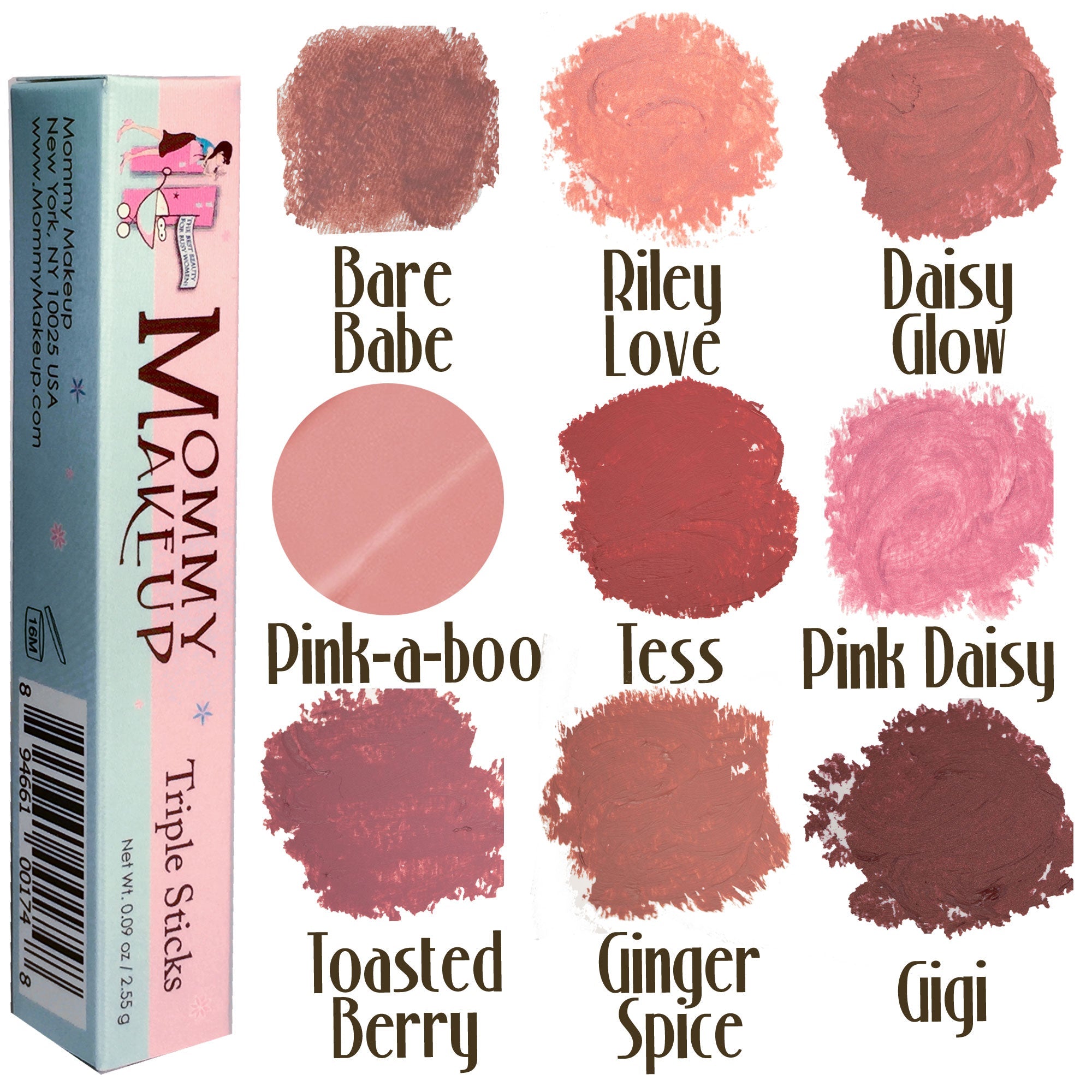 Triple Sticks Lipstick, Cream Blush, and Treatment in Pink-a-boo - RFE Marketing Ventures