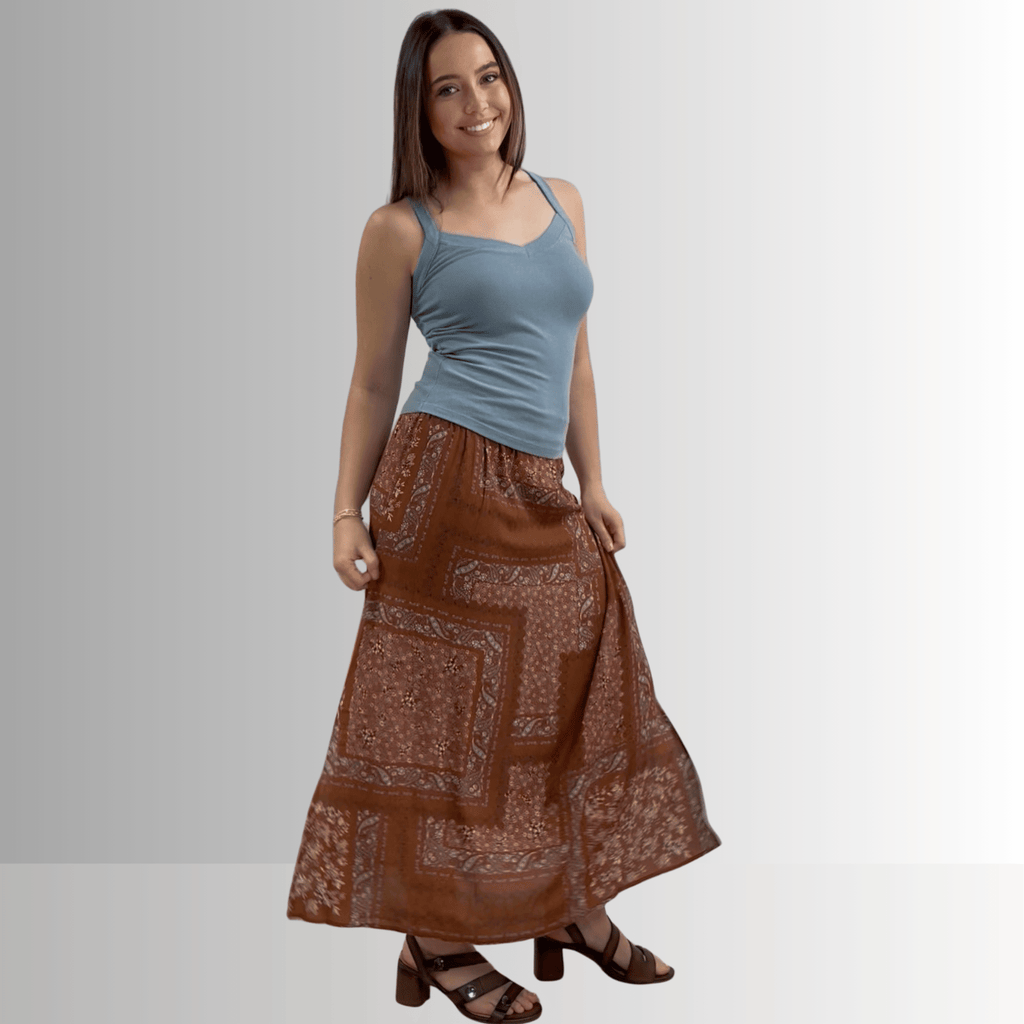 Harmony Premium Cotton Blue Sea Ribbed Tank Top