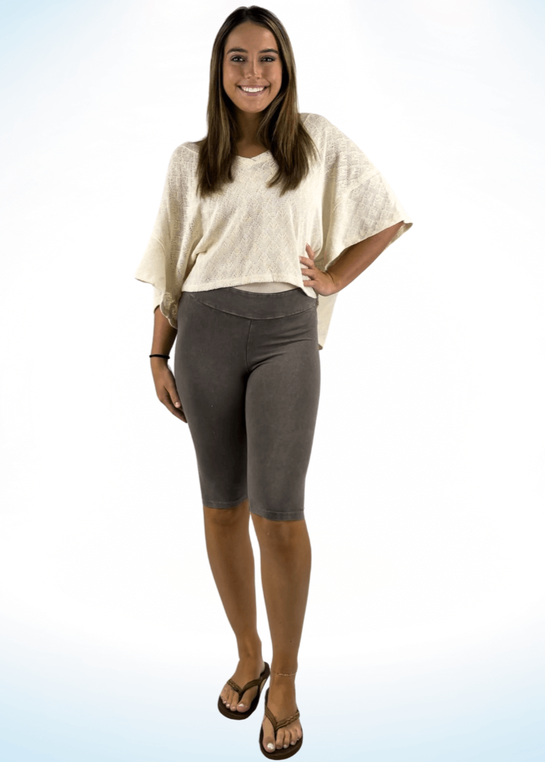 Ladies Longer Length Biker Shorts Made in USA for Comfort and Style