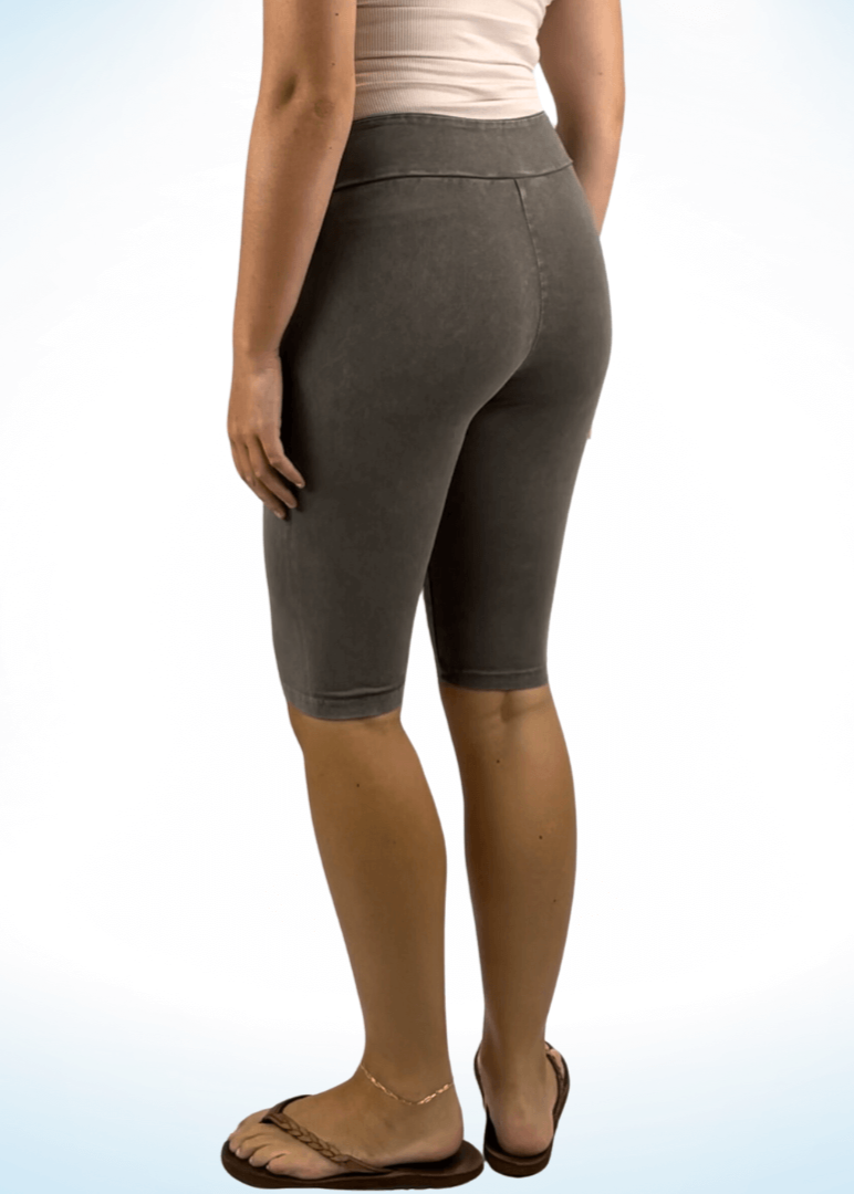 Ladies Longer Length Biker Shorts Made in USA for Comfort and Style