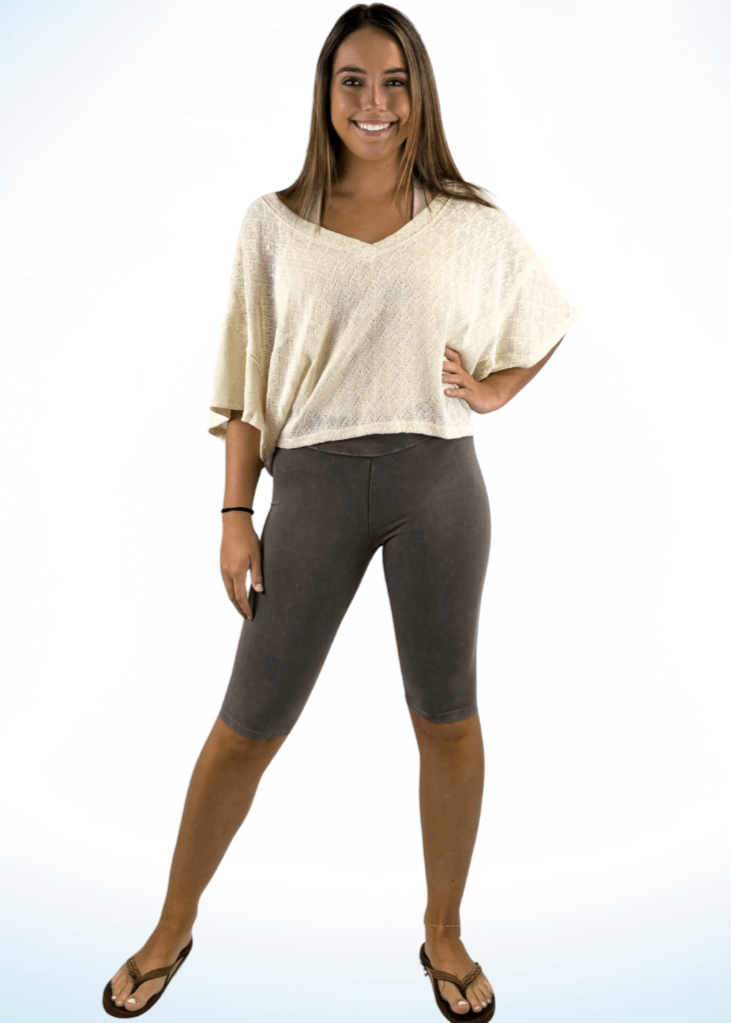 Ladies Biker Shorts Made in USA - Longer Length for Ultimate Comfort and Style