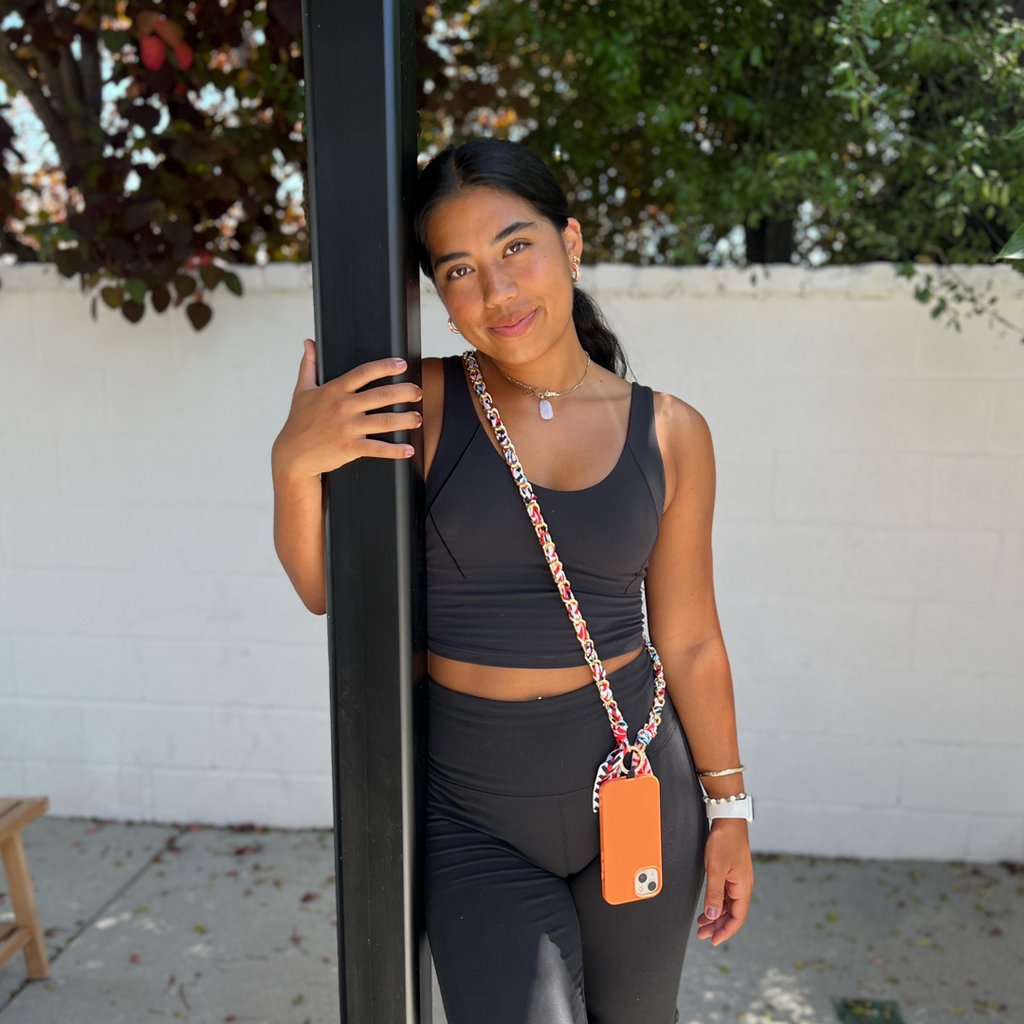 Versatile Crossbody Satin Phone Strap