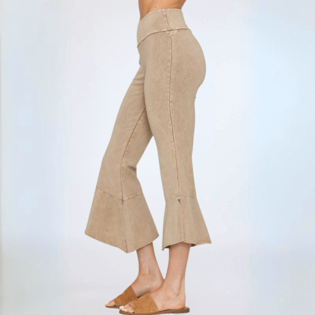 Tulip Hem Capri Pants - Stylish Cotton Capri Pants Made in USA