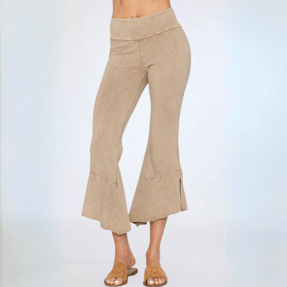 Tulip Hem Capri Pants - Stylish Cotton Capri Pants Made in USA