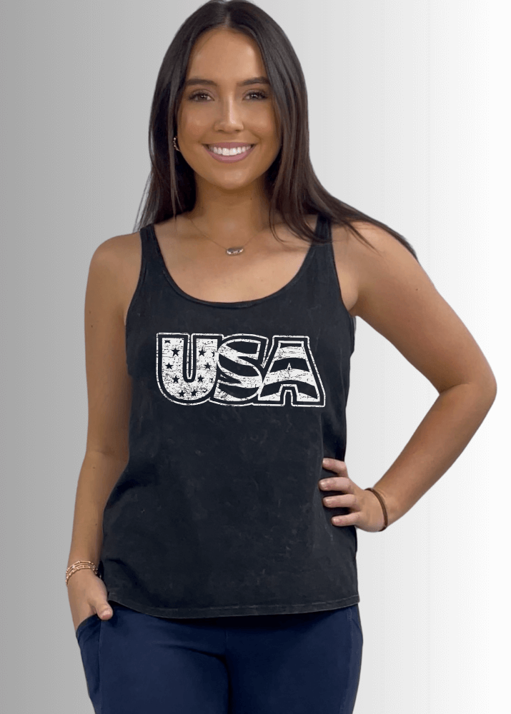 White Distressed USA Patriotic Graphic - RFE Marketing Ventures