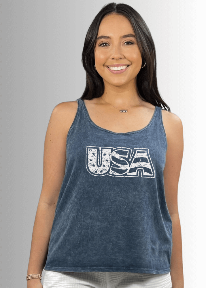 White Distressed USA Patriotic Graphic - RFE Marketing Ventures
