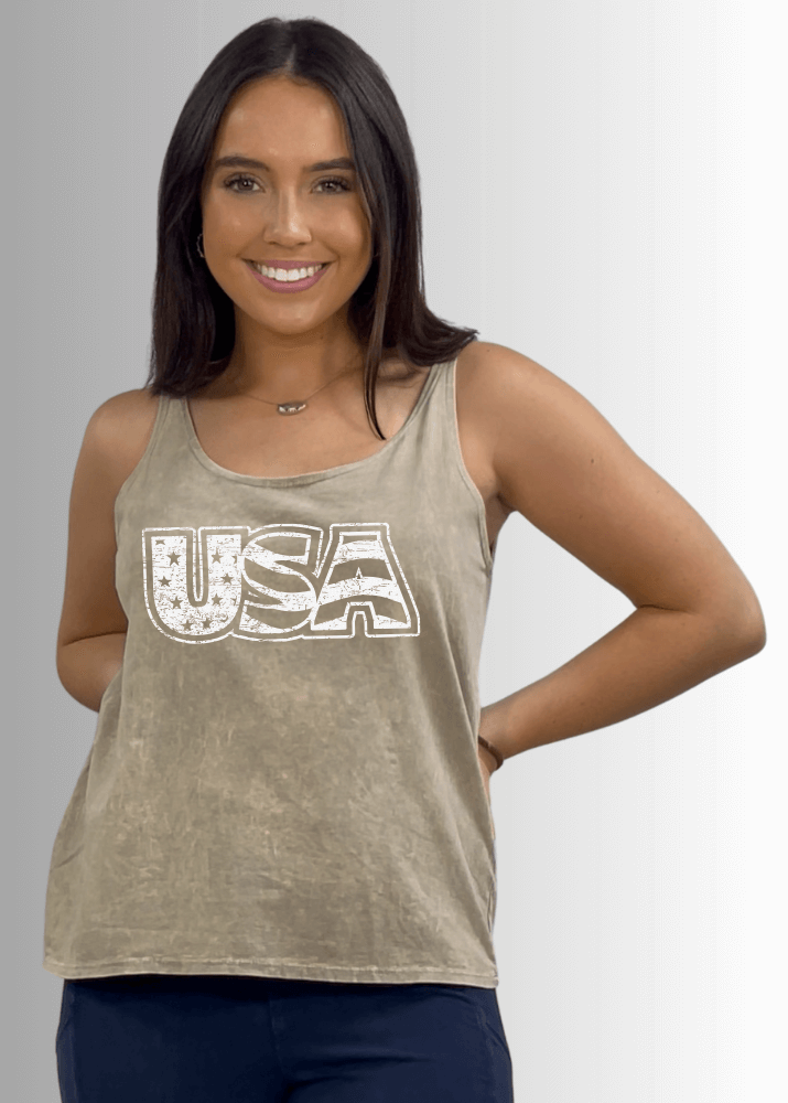White Distressed USA Patriotic Graphic - RFE Marketing Ventures