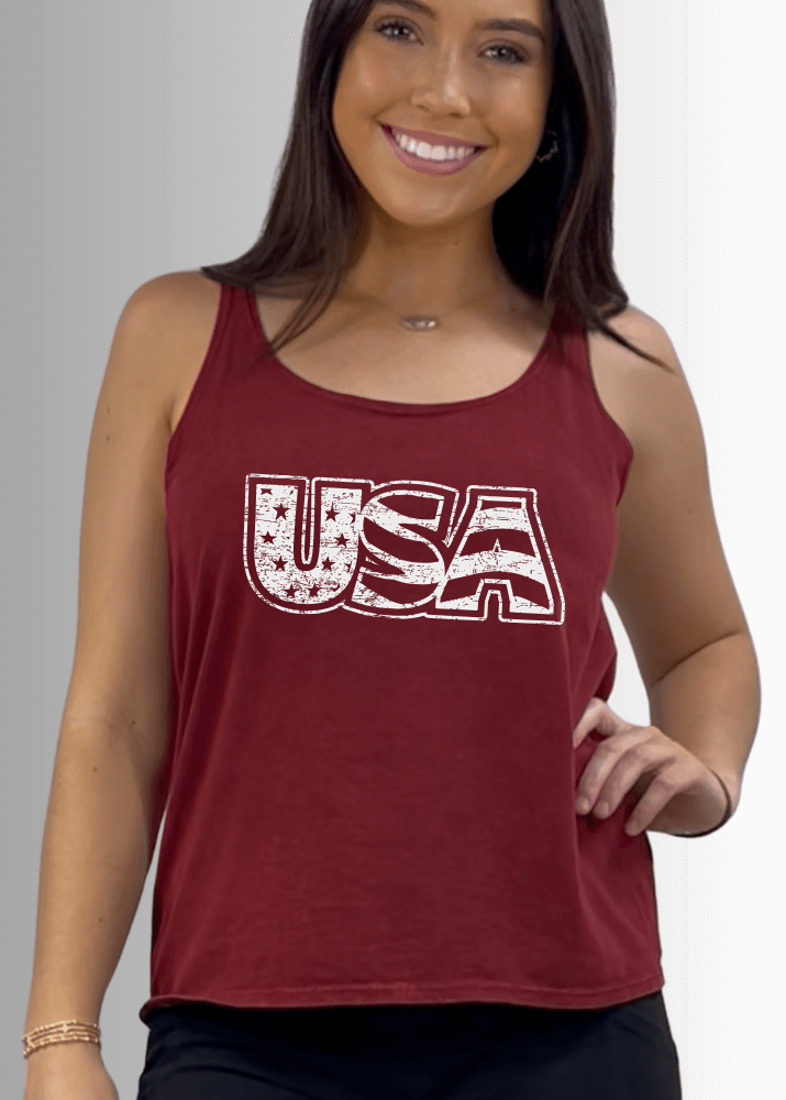 White Distressed USA Patriotic Graphic - RFE Marketing Ventures