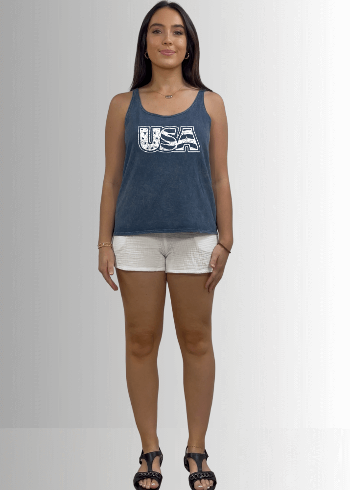 White Distressed USA Patriotic Graphic - RFE Marketing Ventures