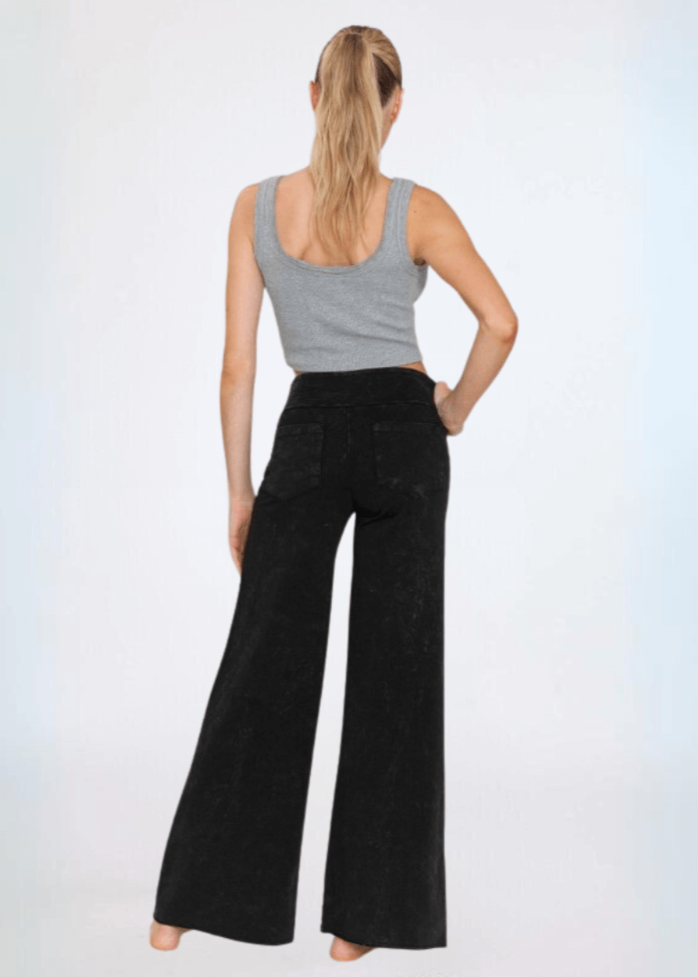 Casual Wide Leg Pants for Effortless Style - Made in USA