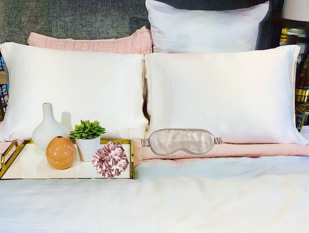 Off White Ivory Silk Pillow Sleeve for Luxurious Comfort and Style