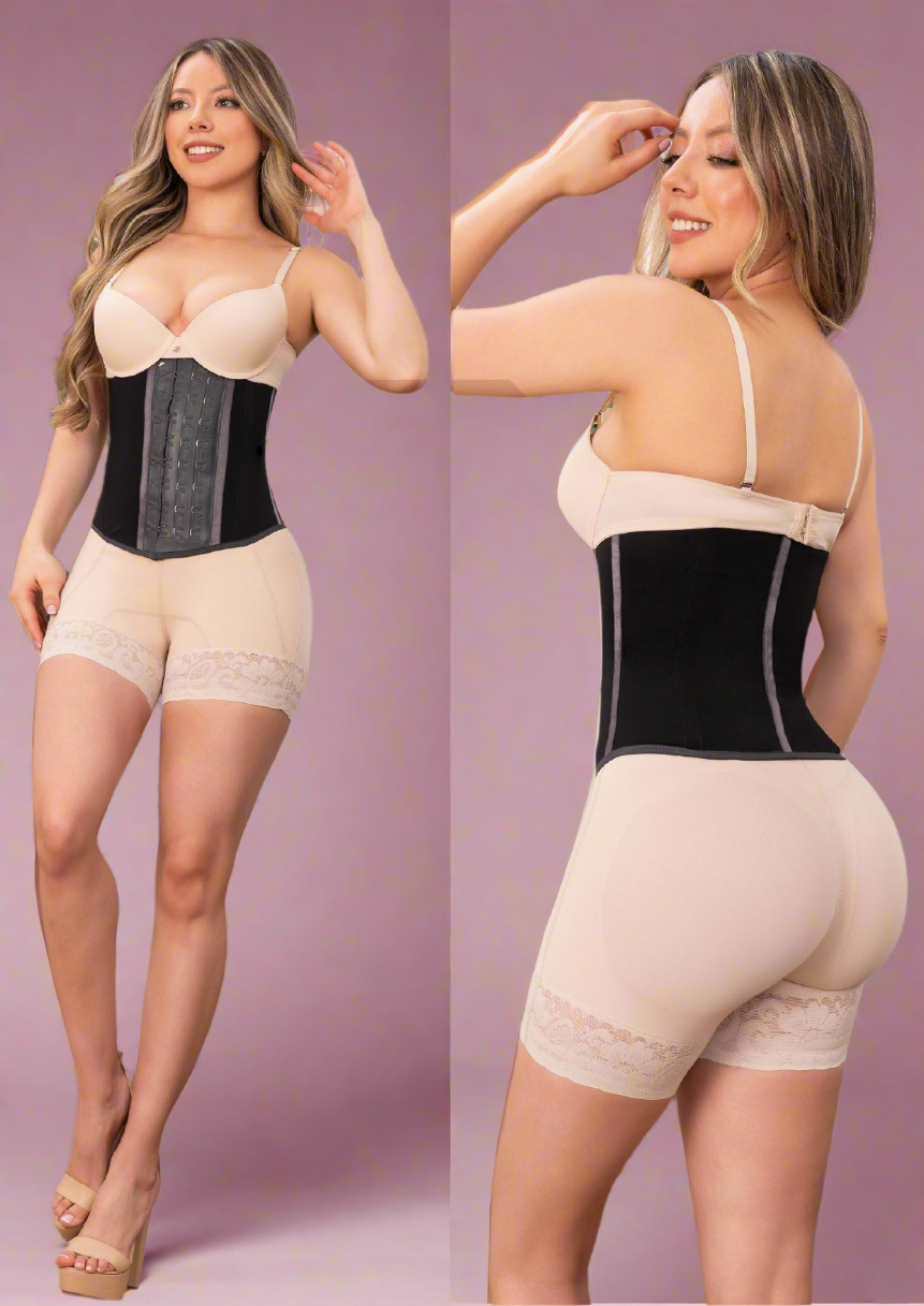 Colombian Premium Extreme Waist Trainer High-Compression Waist Cincher Black FW-002 - RFE Marketing Ventures
