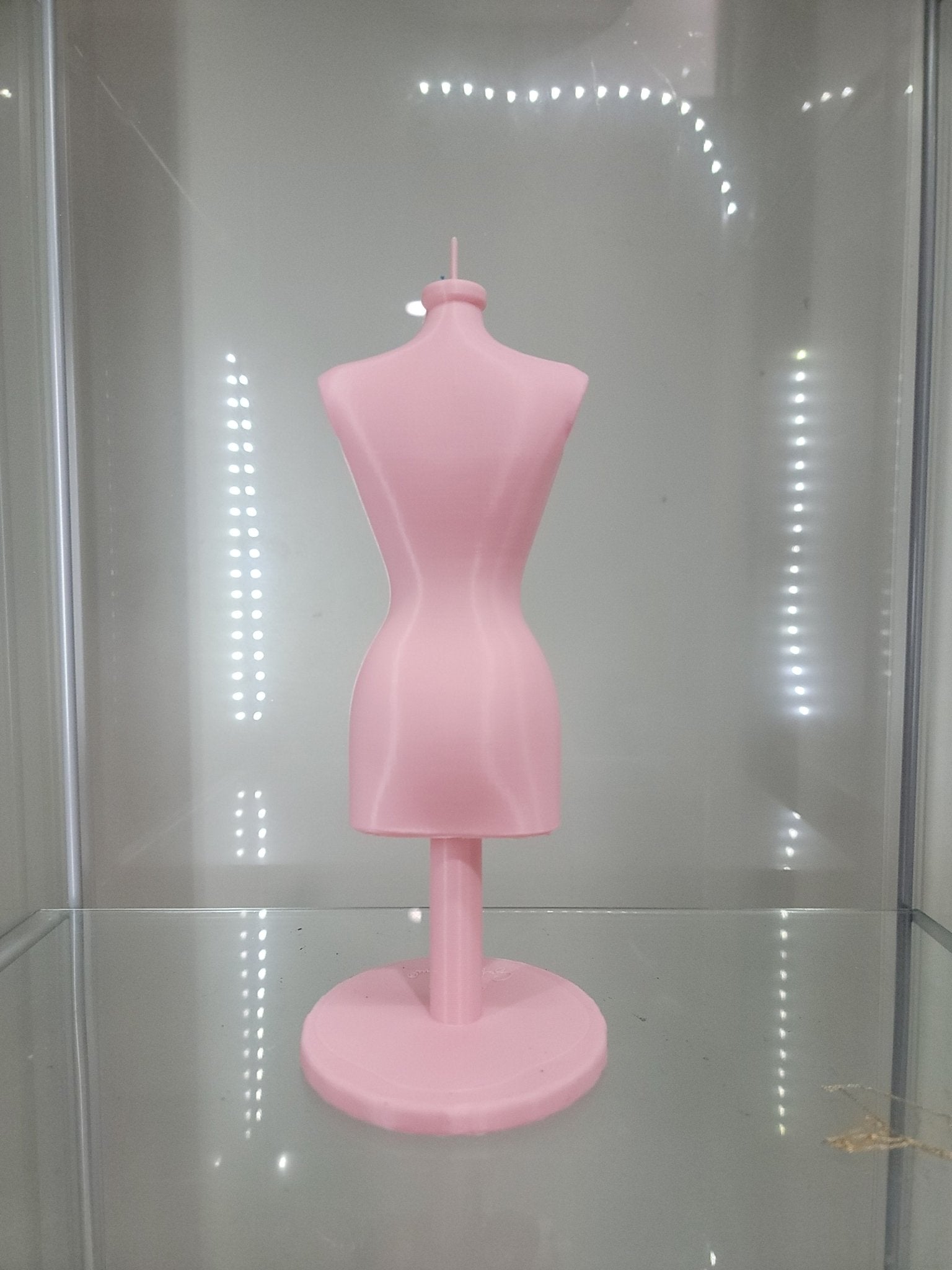 Elegant Pink Mannequin Jewelry Stand - Perfect for Displaying Necklaces & Accessories - RFE Marketing Ventures