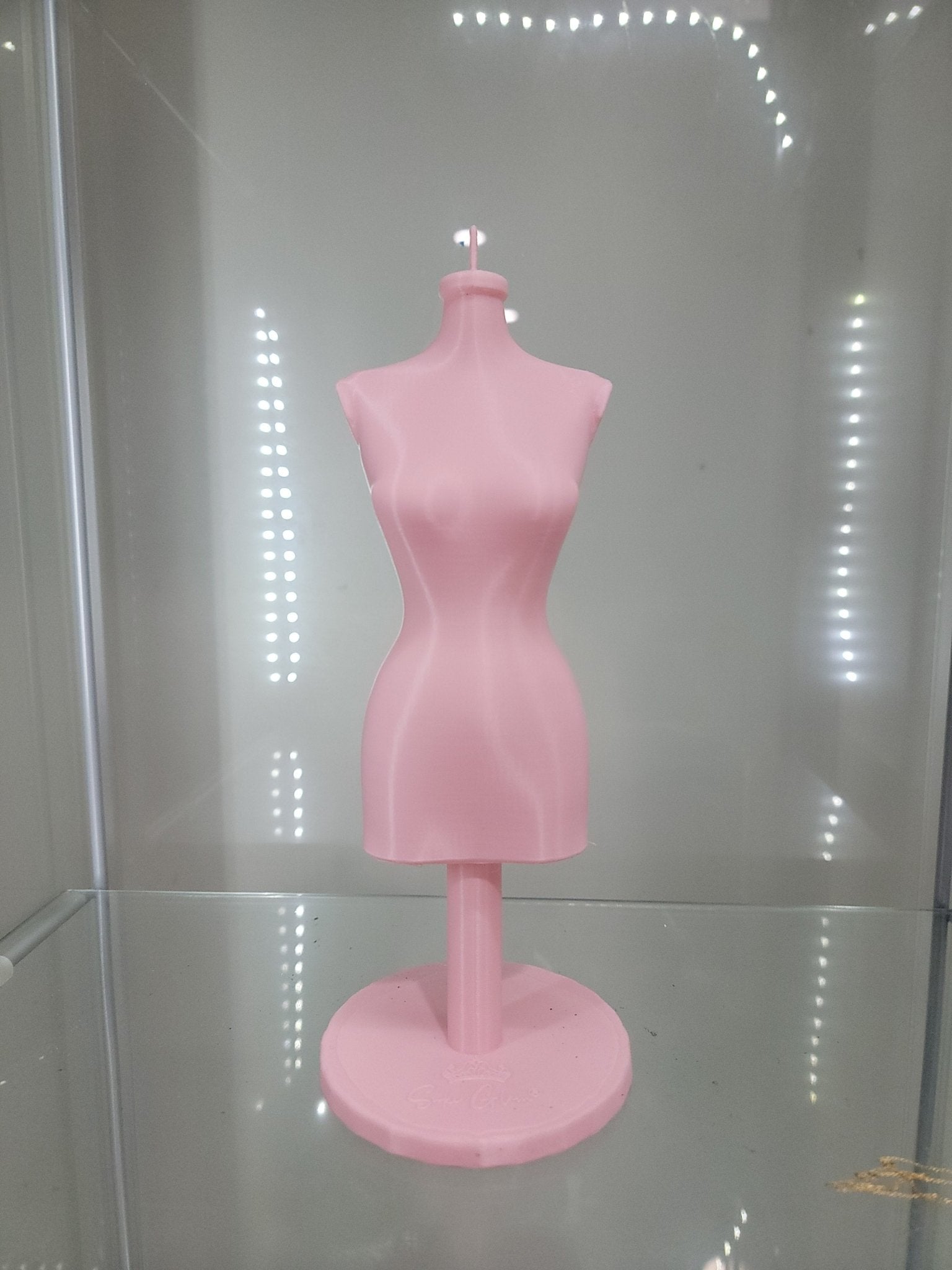 Elegant Pink Mannequin Jewelry Stand - Perfect for Displaying Necklaces & Accessories - RFE Marketing Ventures