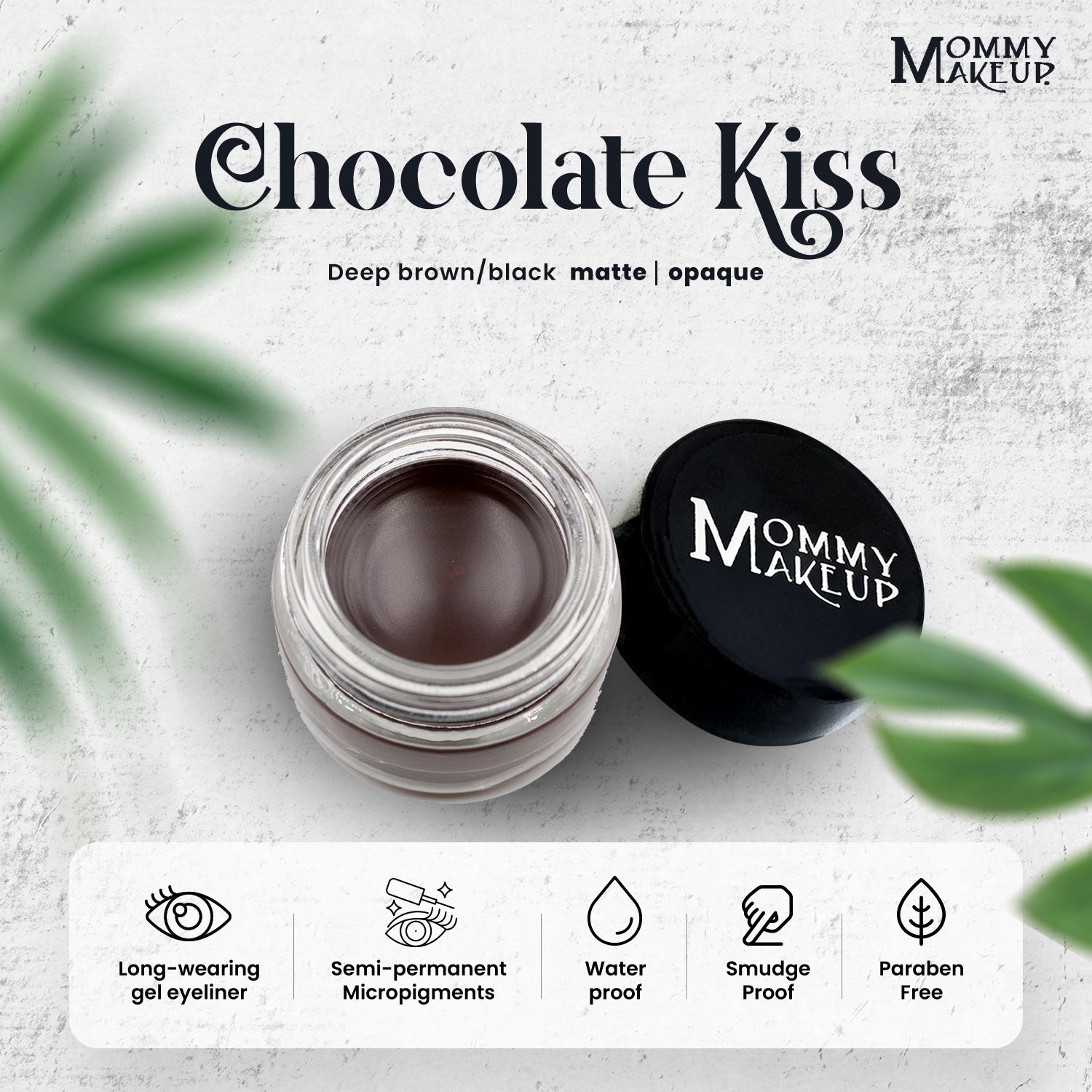 Chocolate Kiss Stay Put Waterproof Gel Eyeliner w/ Micropigments - RFE Marketing Ventures