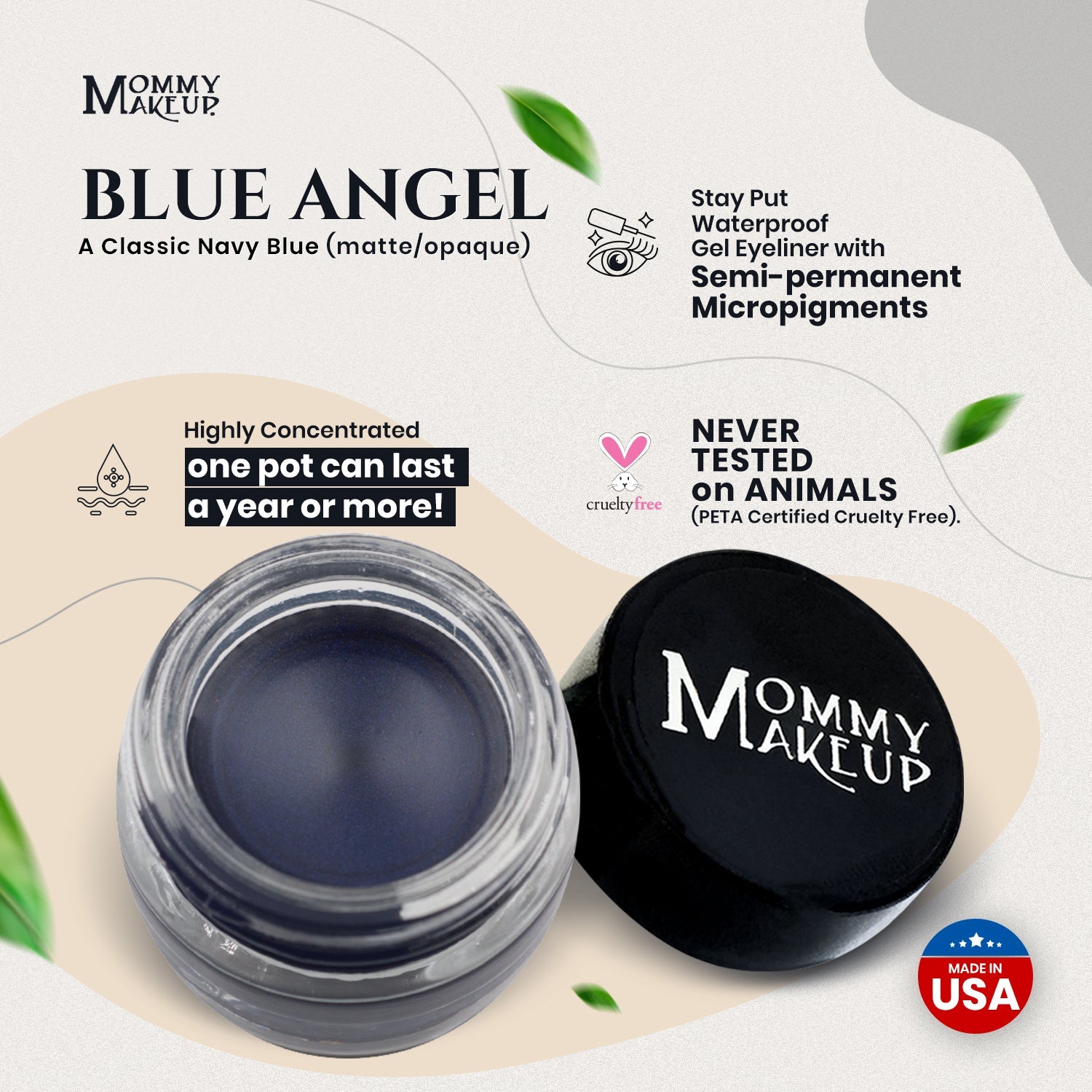 Blue Angel Stay Put Waterproof Gel Eyeliner w/ Micropigments - RFE Marketing Ventures