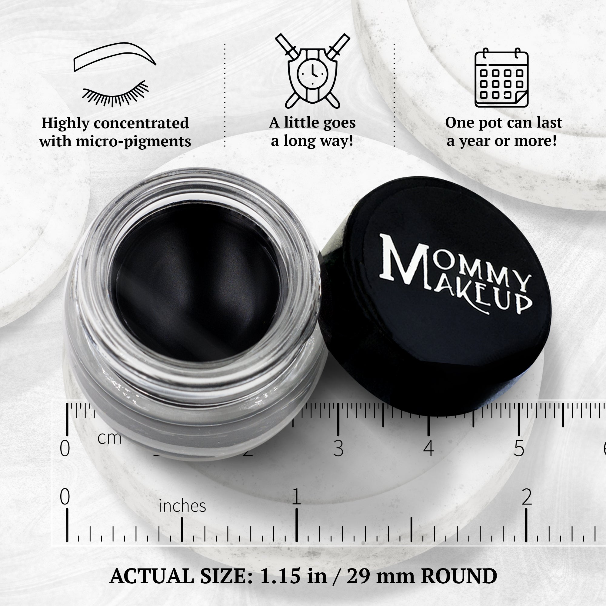 Black Beauty Stay Put Waterproof Gel Eyeliner w/ Micropigments - RFE Marketing Ventures