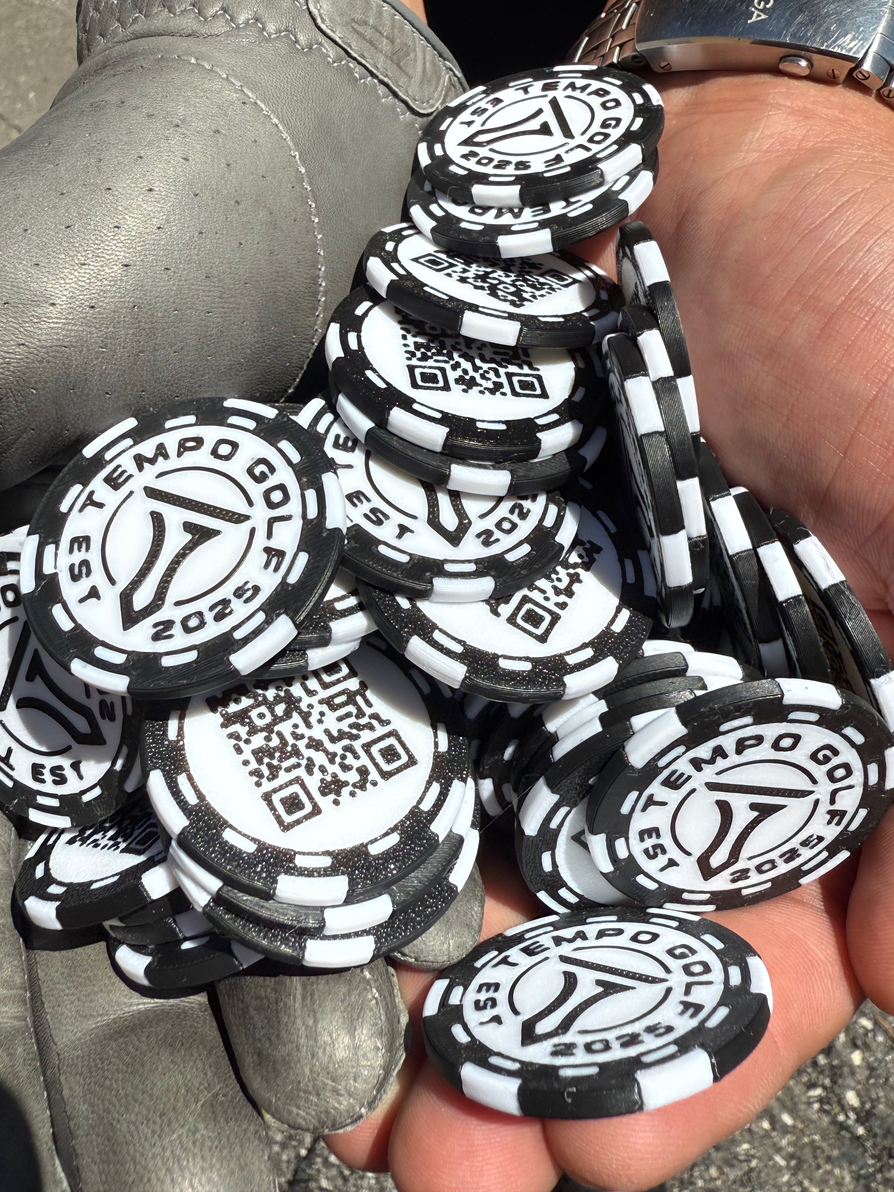 Tempo Golf Poker Chips - Elevate Your Game with Premium Quality Play Chips