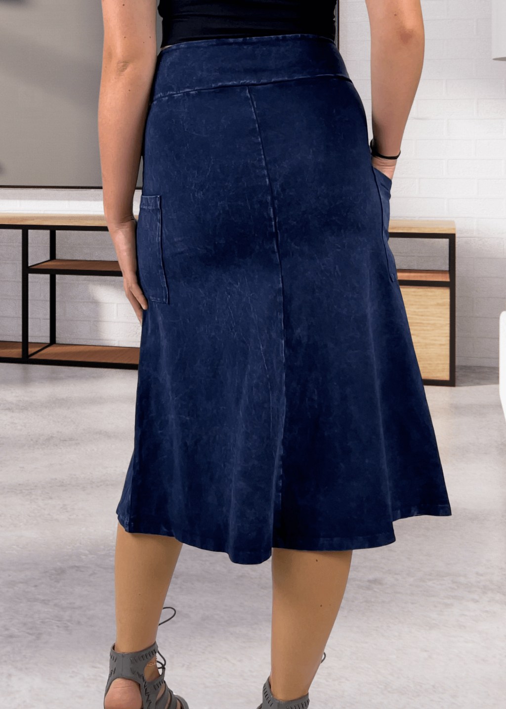 Alyssa Versatile Pink Denim Skirt - Perfect for Every Occasion