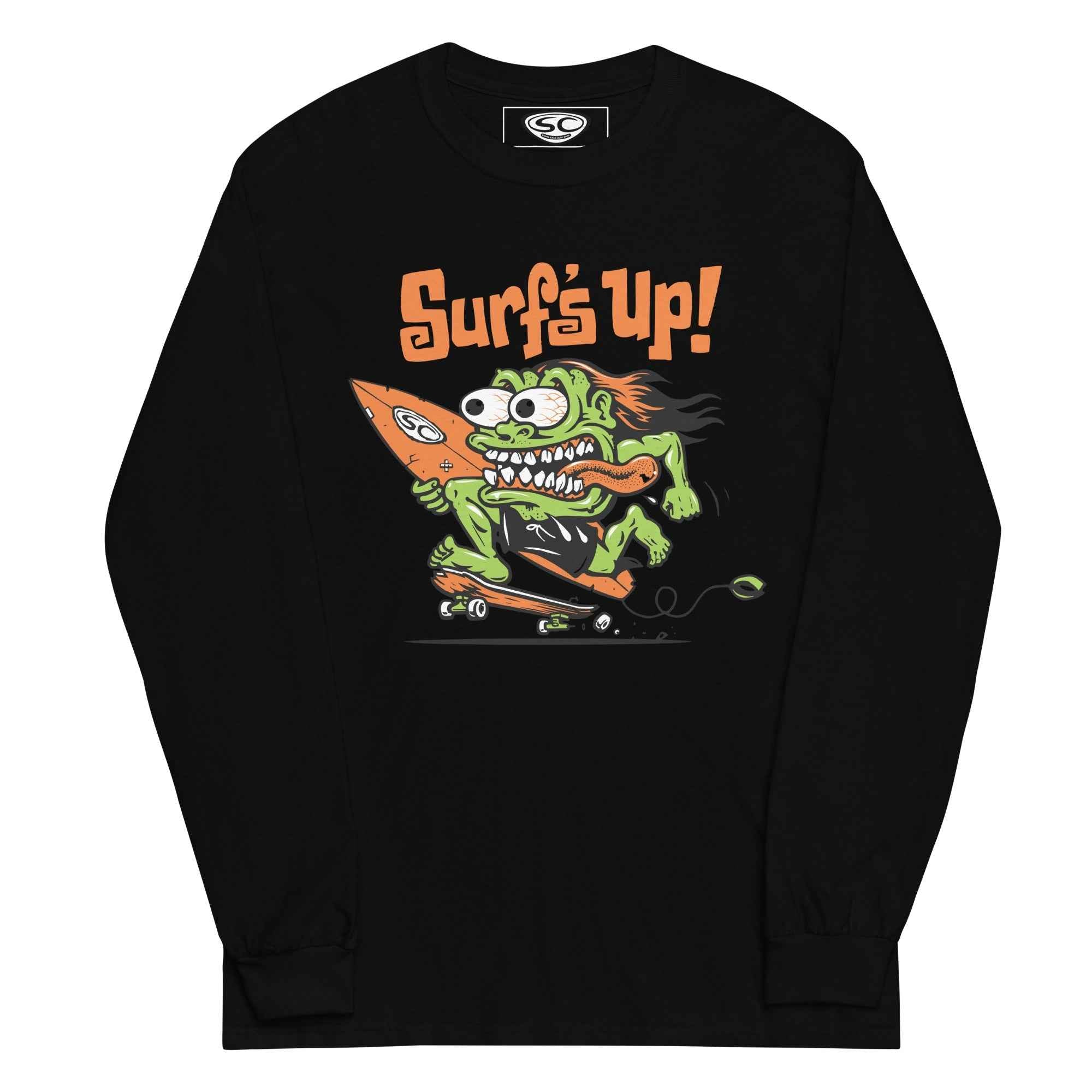 Santa Cruz Monster Long Sleeve Shirt - Surf's Up Men's Tee from Santa Cruz Surf Shop