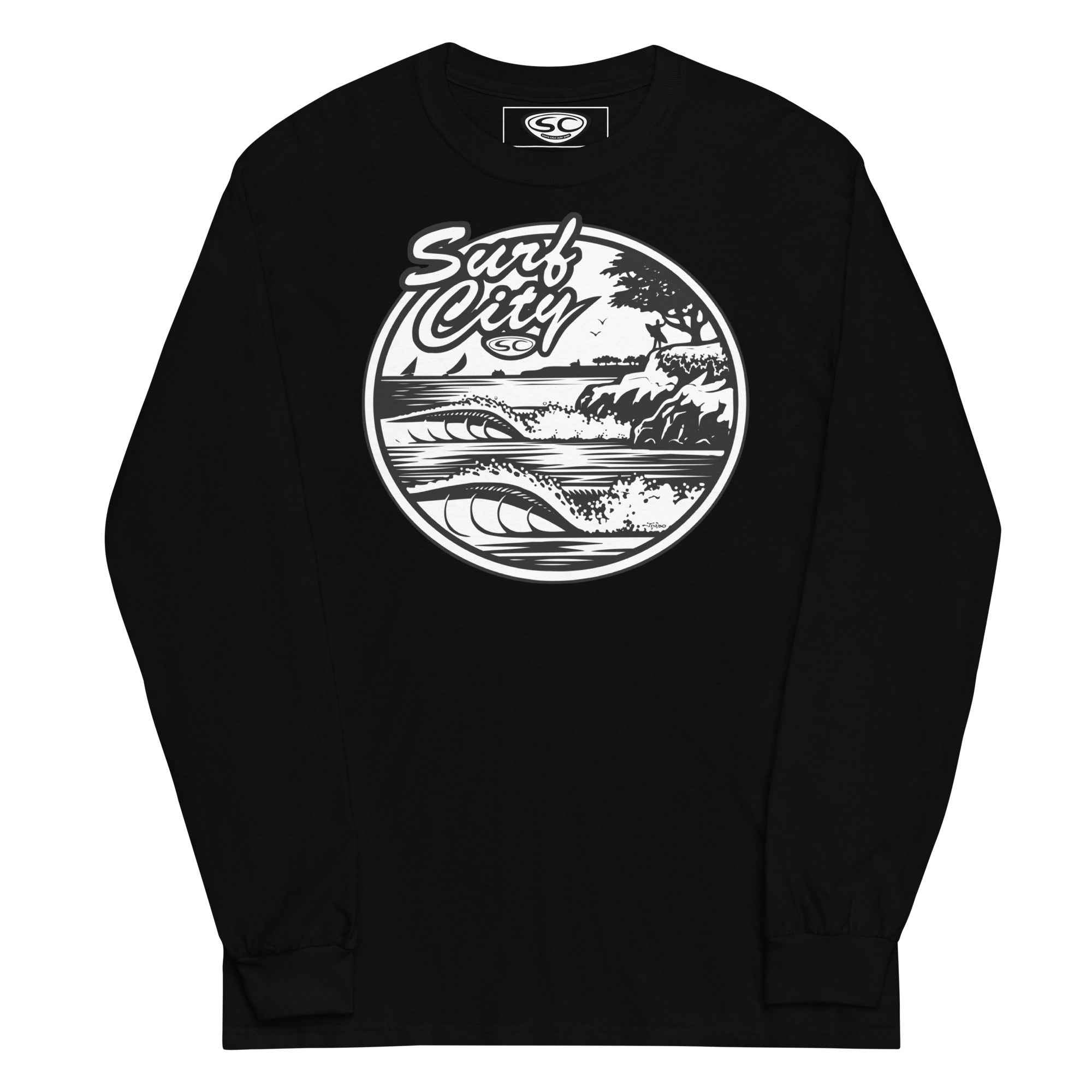 Santa Cruz SC Long Sleeve Shirt - Surf City Style for Men