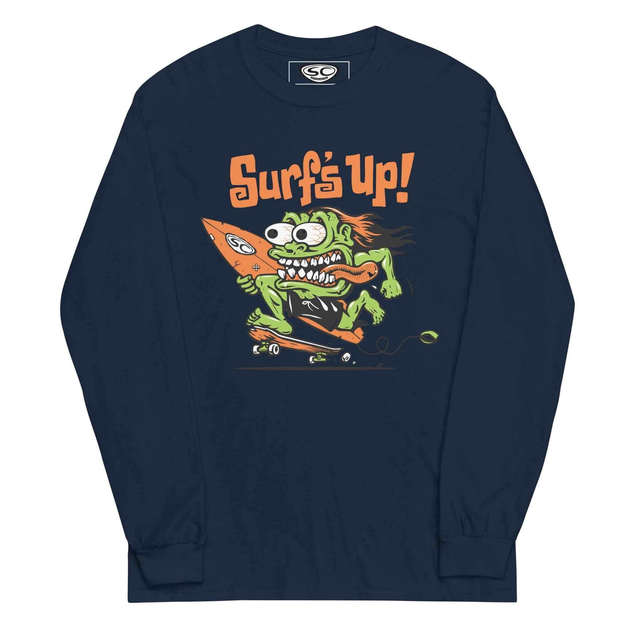 Santa Cruz Monster Long Sleeve Shirt - Surf's Up Men's Tee from Santa Cruz Surf Shop