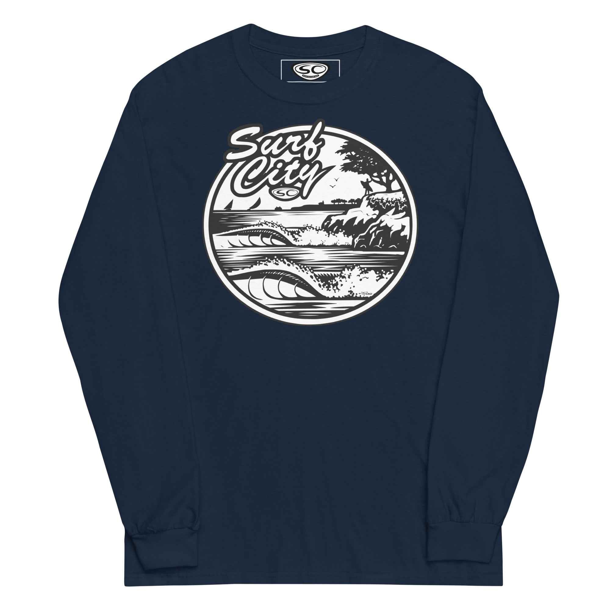 Santa Cruz SC Long Sleeve Shirt - Surf City Style for Men