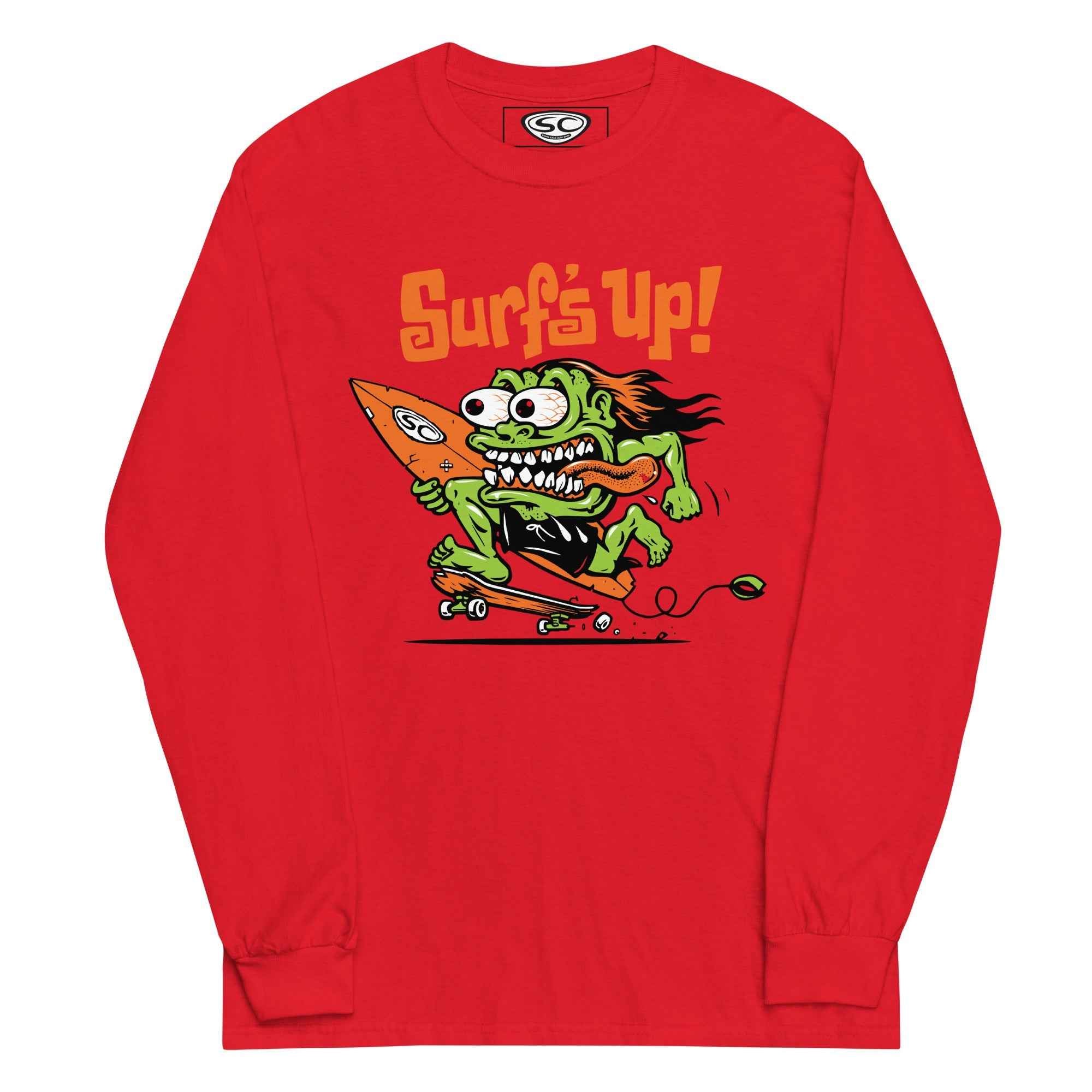 Santa Cruz Monster Long Sleeve Shirt - Surf's Up Men's Tee from Santa Cruz Surf Shop