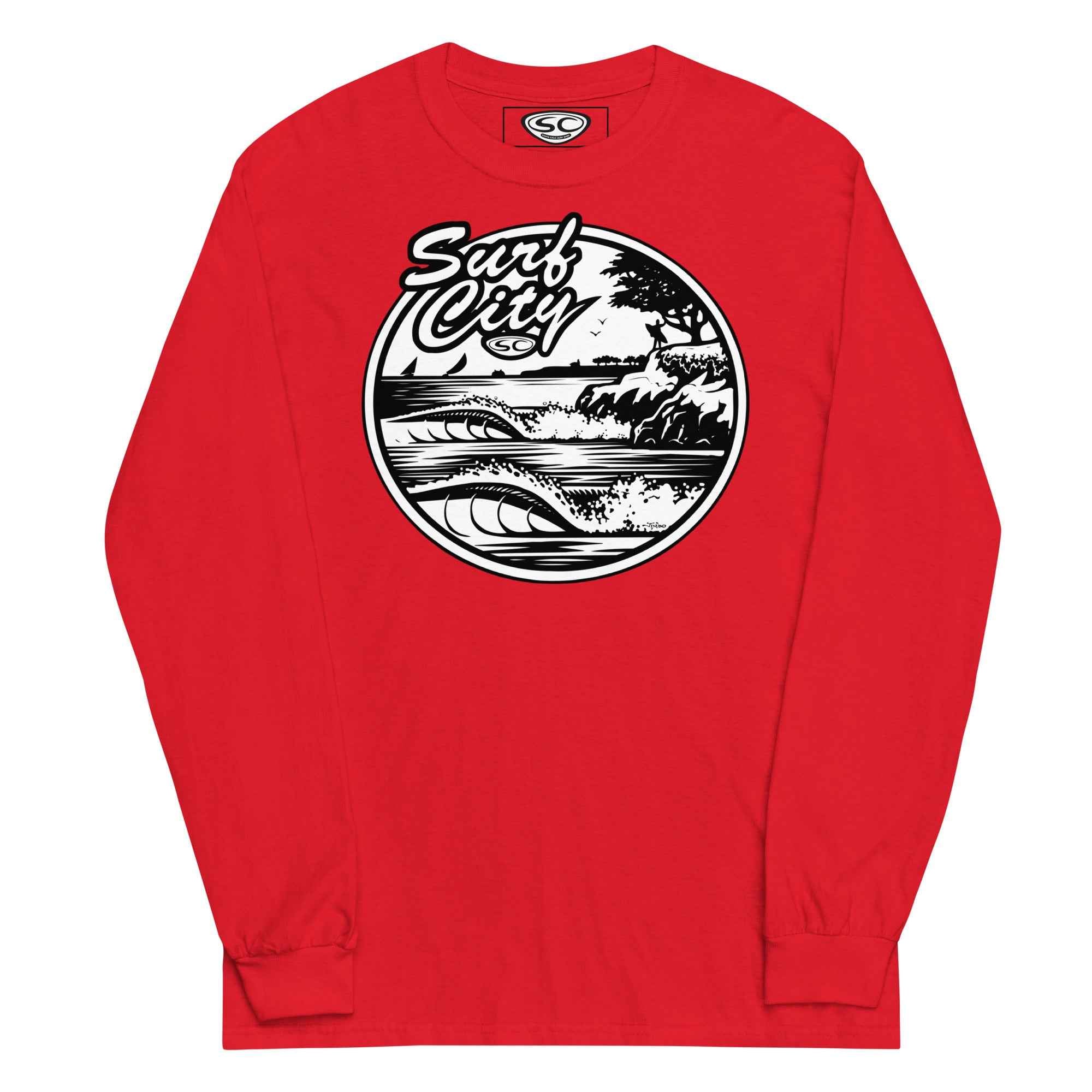 Santa Cruz SC Long Sleeve Shirt - Surf City Style for Men