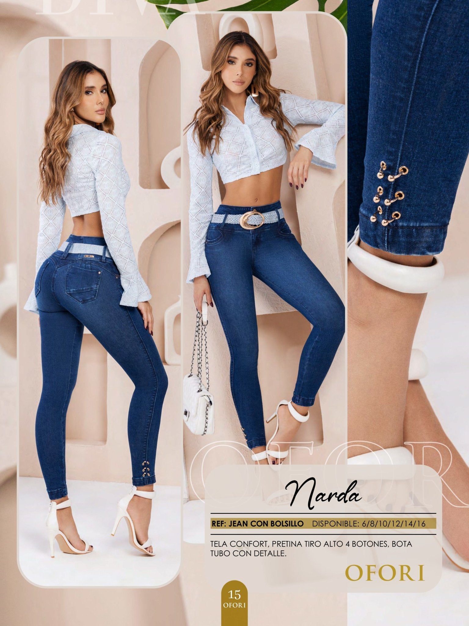 Narda 100% Authentic Colombian Push Up Jeans - RFE Marketing Ventures