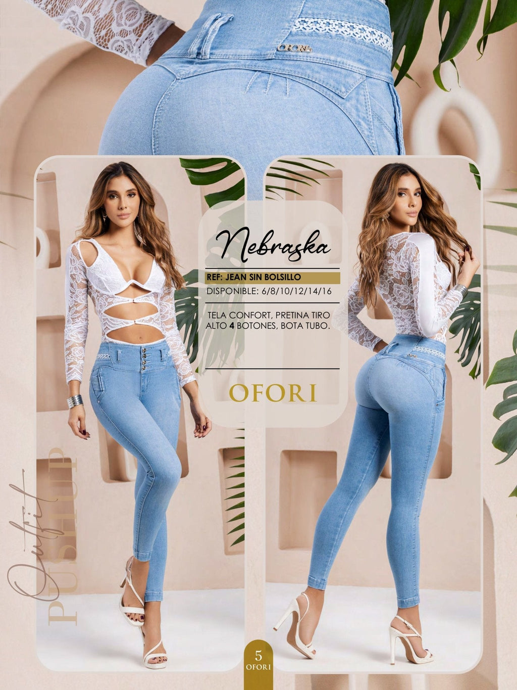 Nebraska 100% Authentic Colombian Push Up Jeans - RFE Marketing Ventures