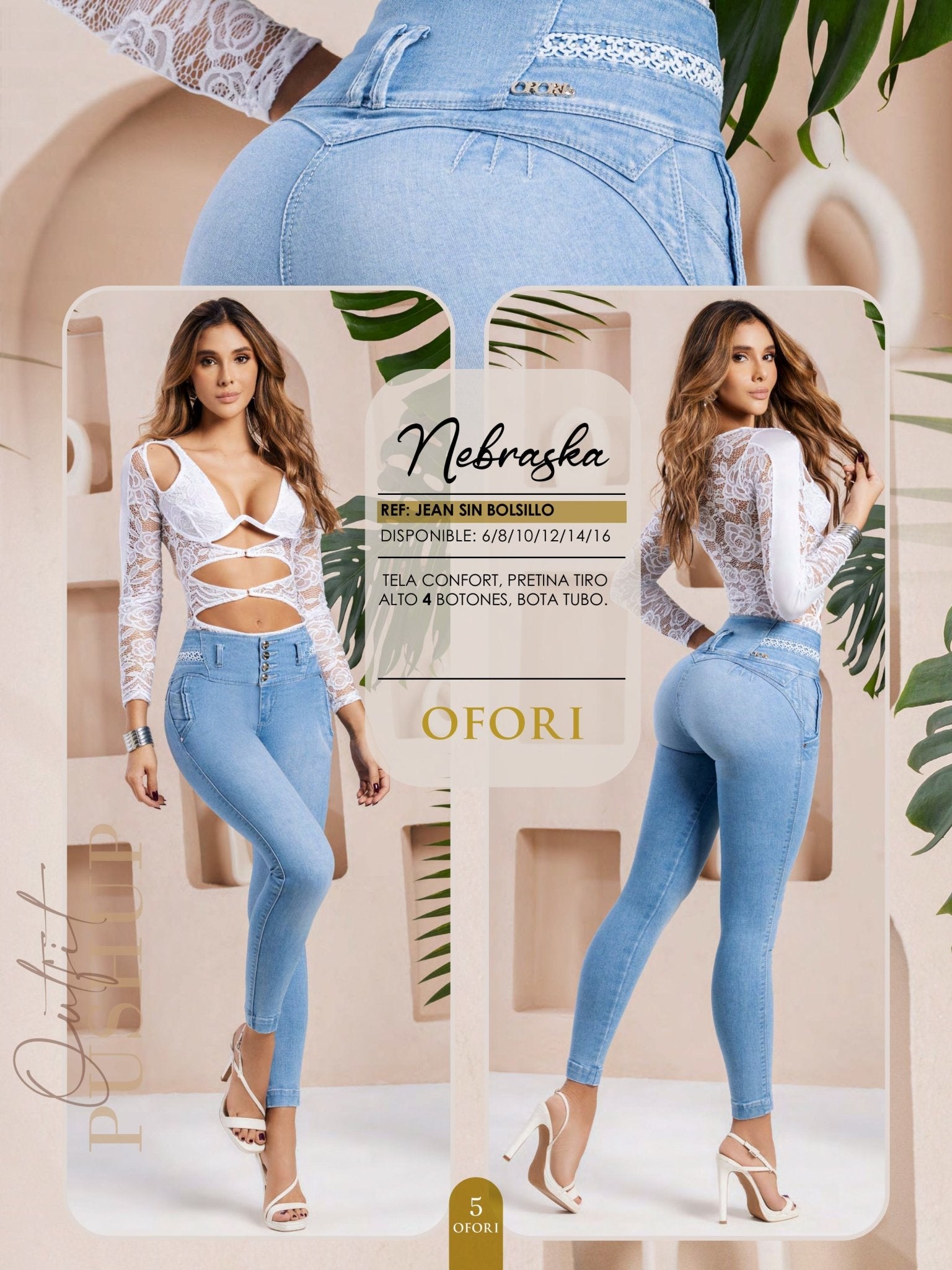 Nebraska 100% Authentic Colombian Push Up Jeans - RFE Marketing Ventures