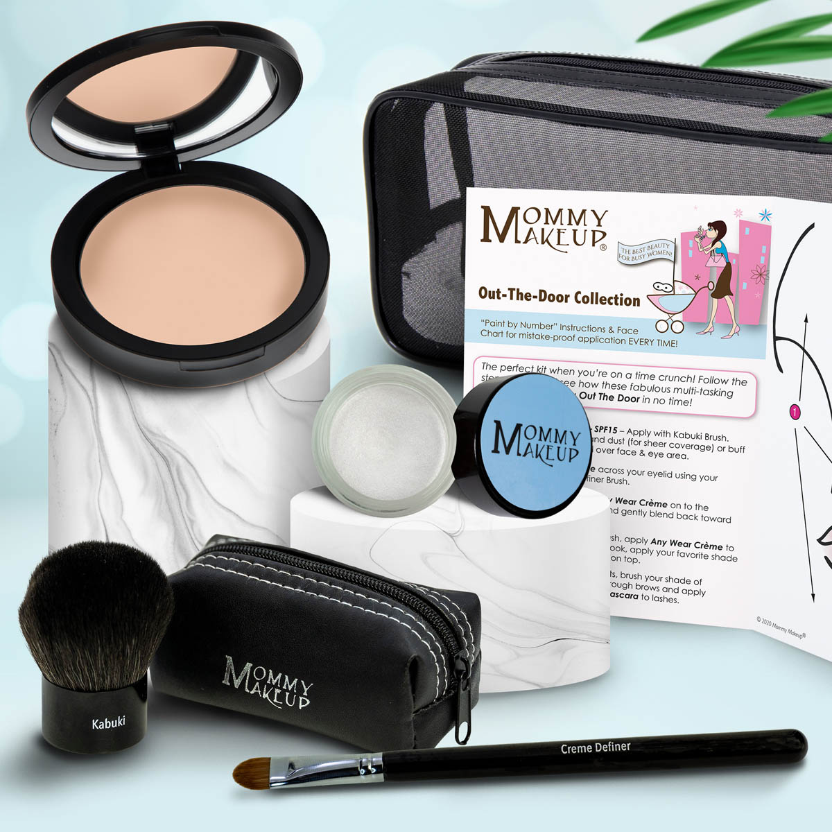 Out The Door Makeup Set | Travel-Friendly, Multi-Tasking, Talc-Free Collection