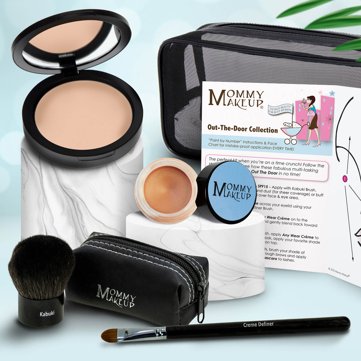 Out The Door Makeup Set | Travel-Friendly, Multi-Tasking, Talc-Free Collection