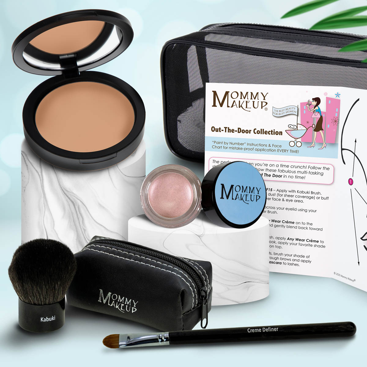 Out The Door Makeup Set | Travel-Friendly, Multi-Tasking, Talc-Free Collection